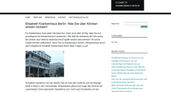Desktop Screenshot of elisabeth-krankenhaus-berlin.de